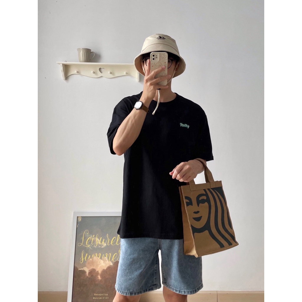 NOBITA HOME - Áo thun tay ngắn thêu chữ 7538