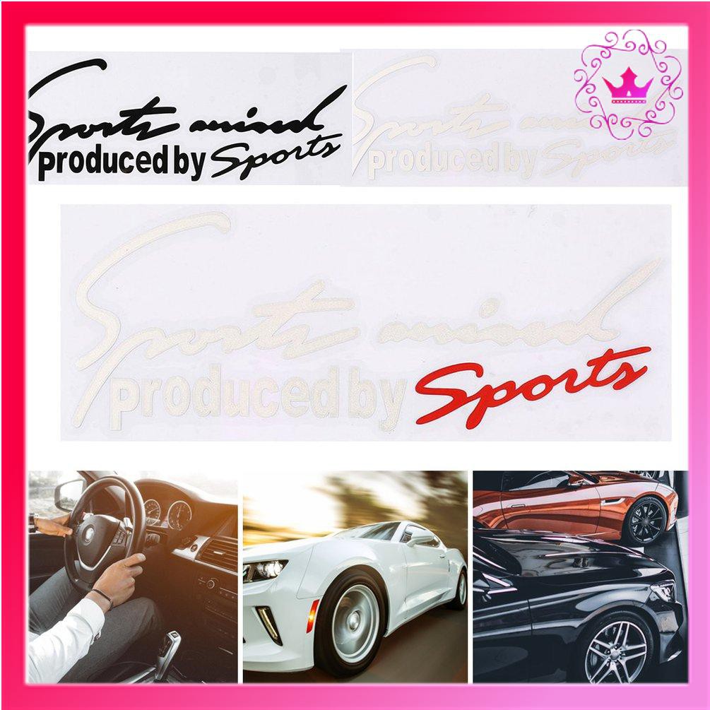 Sticker Sports phản quang dán trang trí xe hơi