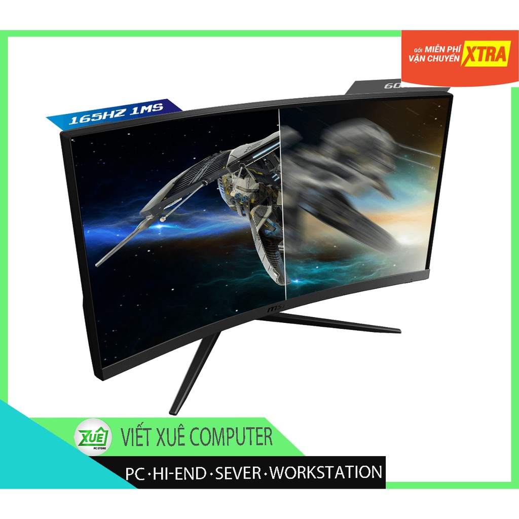 Xả kho 😍 Màn hình chơi gamer 😍 Màn hình máy tính MSI Optix G27C4 27 inch FHD 165Hz Cong