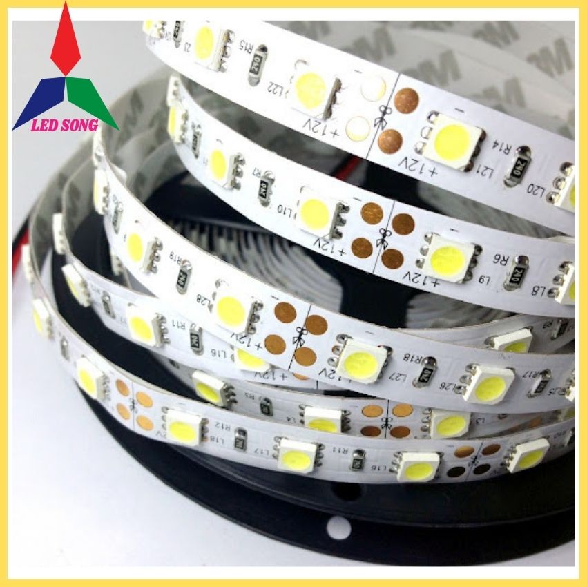 Led Dây Dán 5050 Siêu Sáng 12v Dài 5m