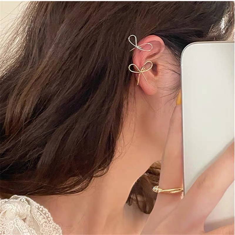 1 CHIẾC bông ati kẹp vành nơ dễ thương