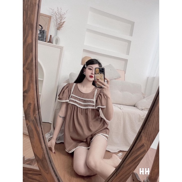 [Siêu Hot] Bộ Đũi Viền Ren 3 Màu Siêu Xinh Có Ảnh Thật Kèm Video | BigBuy360 - bigbuy360.vn