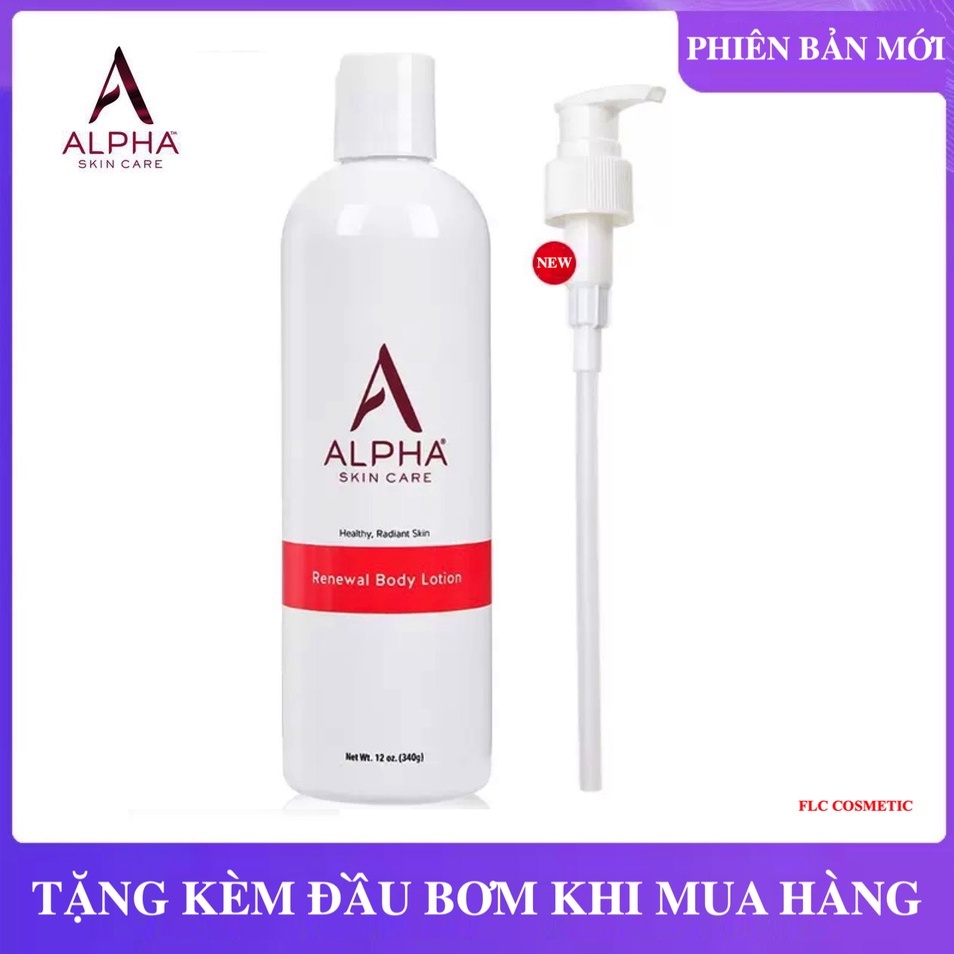 Dưỡng Thể Làm Mềm Mịn Sáng Da Alpha Skincare Renewal Body Lotion 12% AHA 340g