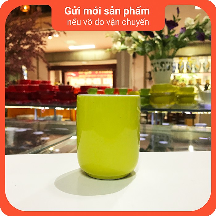 Cốc tách cà phê bằng sứ dáng trụ 190 ml - Gốm sứ Hải Long