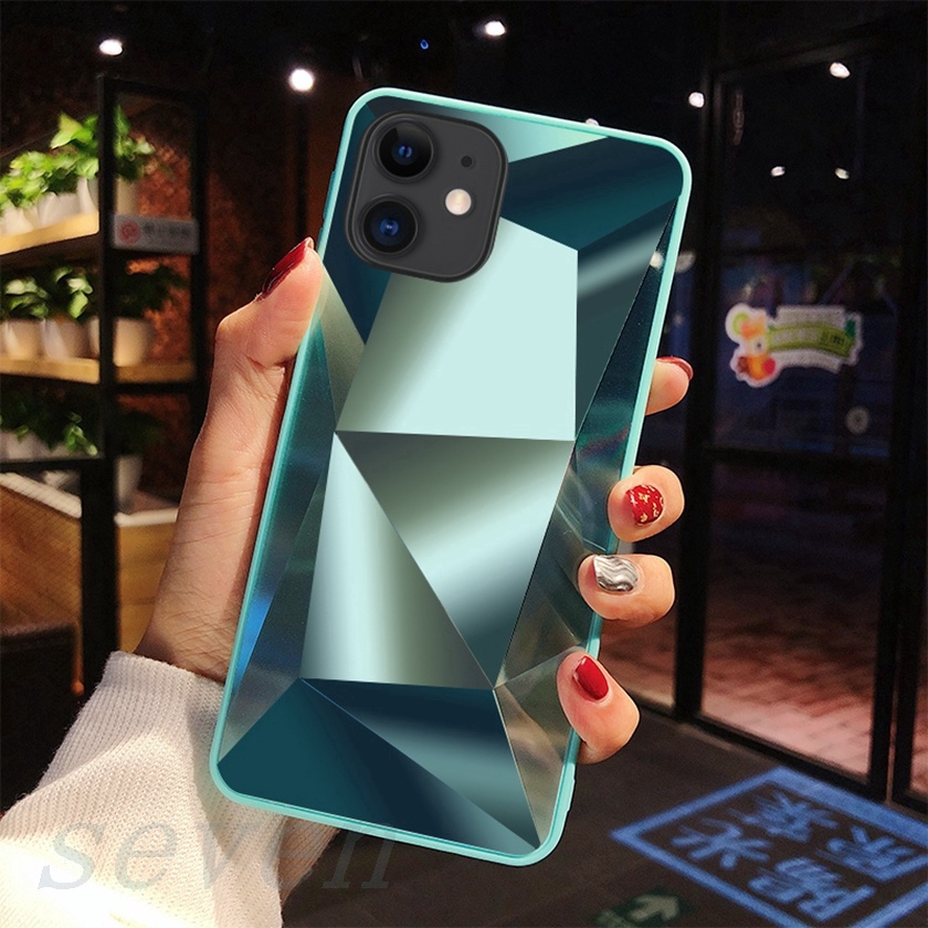 👏Ready Stock🎀 Ốp điện thoại dẻo họa tiết vân kim cương 3D tráng gương cho SAMSUNG S7 S8 S9 S10 EDGE PLUS LITE