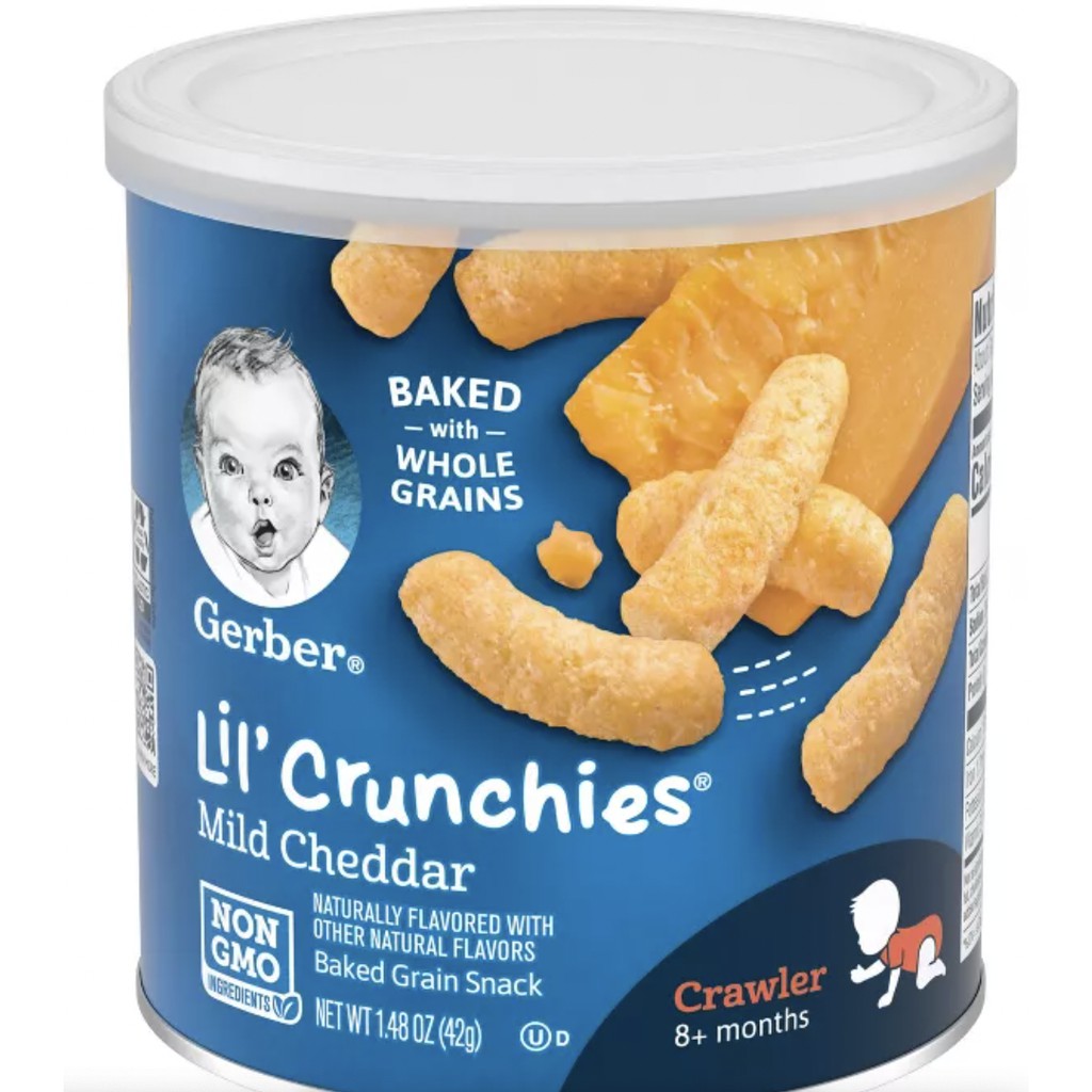 Bánh Ăn Dặm Bánh Gerber lùn Lil' Crunchies Hàng USA đi Air