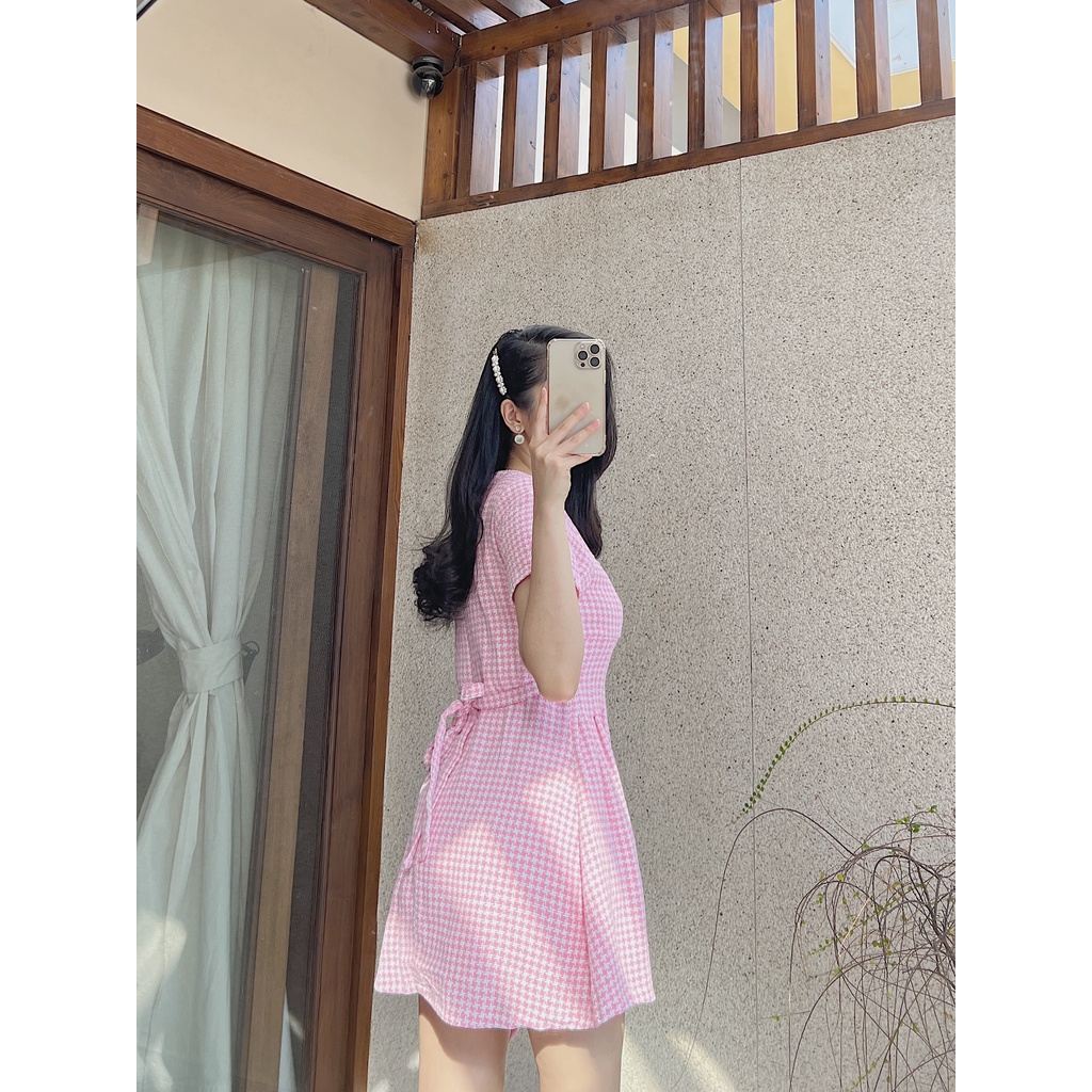 Lisbon Dress - Đầm bố nút sang