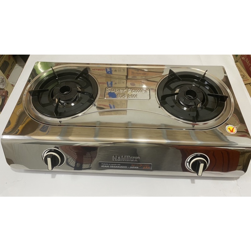 Bếp Ga Đôi Namilux-DL2163APS-Ngọn Lửa Xanh-Hàng Chính Hãng