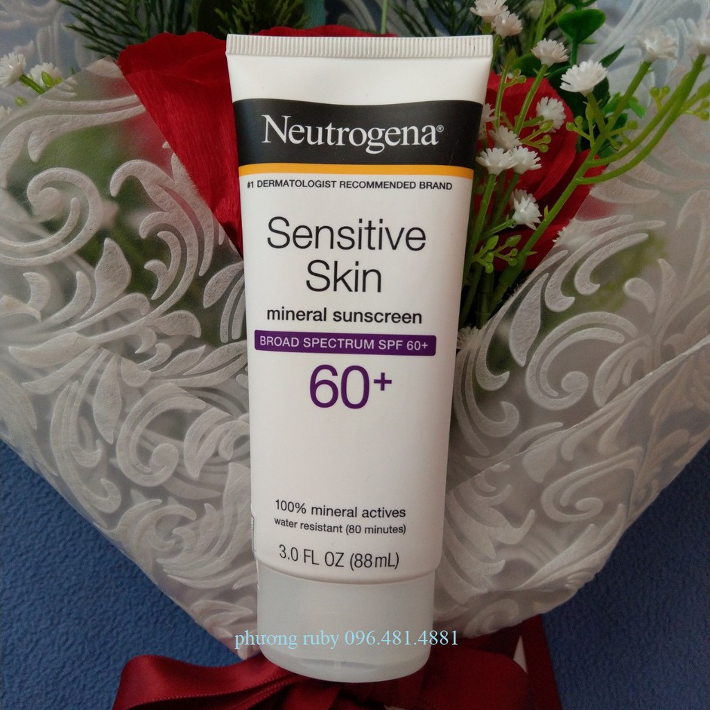 Kem Chống Nắng Neutrogena Sensitive Skin Sunscreen SPF60 88ml