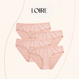 Combo 4 Quần Lót Cotton Thoáng Mịn Loirechic QLBK16 - Màu Da