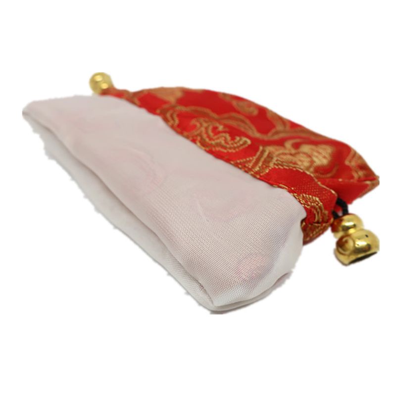 QQ Bộ 24 Túi Dây Rút Đựng Tiền Xu/Trang Sức Vải Lụa Satin Thêu Họa Tiết Thổ Cẩm Trung Hoa Dễ Thương