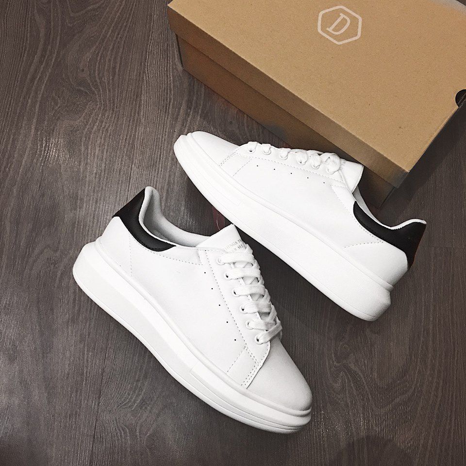 Giày Sneaker Thể Thao Nam Nữ Domba High Gót Đen  - Dee Store VN