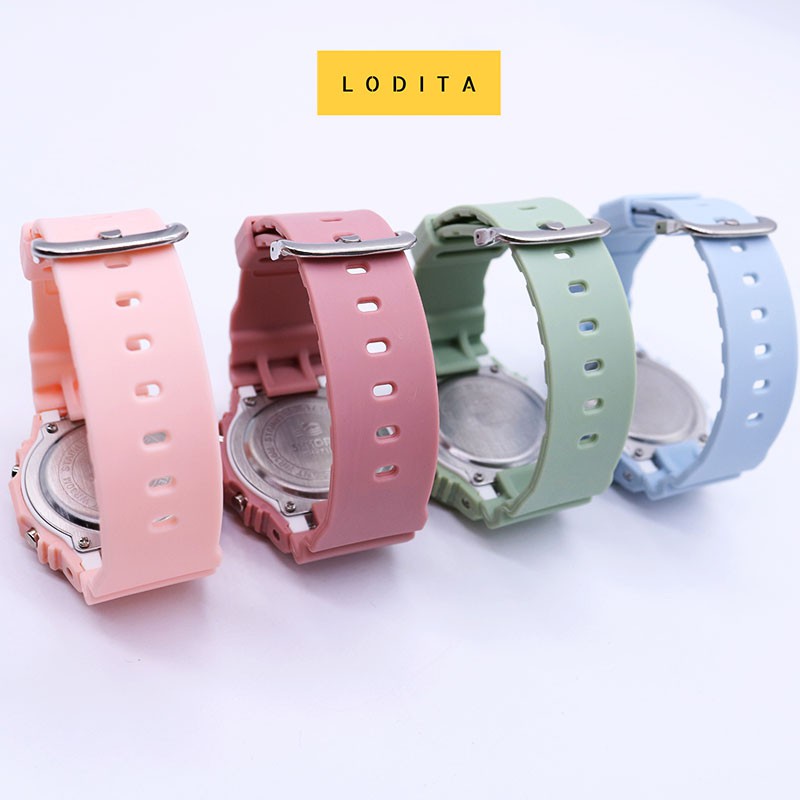 Đồng hồ thể thao nam nữ Shhors Sh-718 unisex chống nước mặt vuông - LODITA | BigBuy360 - bigbuy360.vn