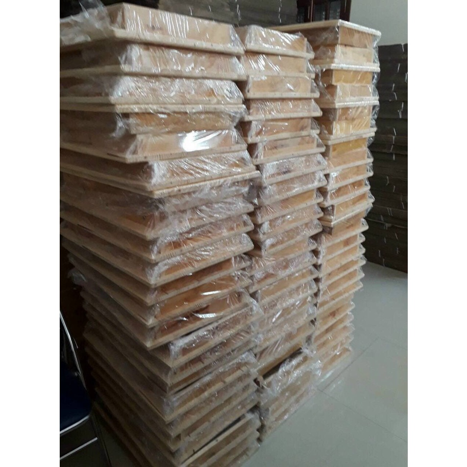 Bàn học gấp gọn đa năng chân xếp gỗ thông tự nhiên kích thước 40x60cm