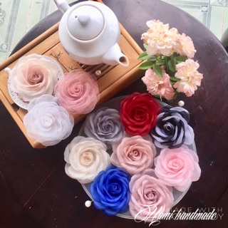 CÀI ÁO HOA HỒNG VOAN SIZE LỚN