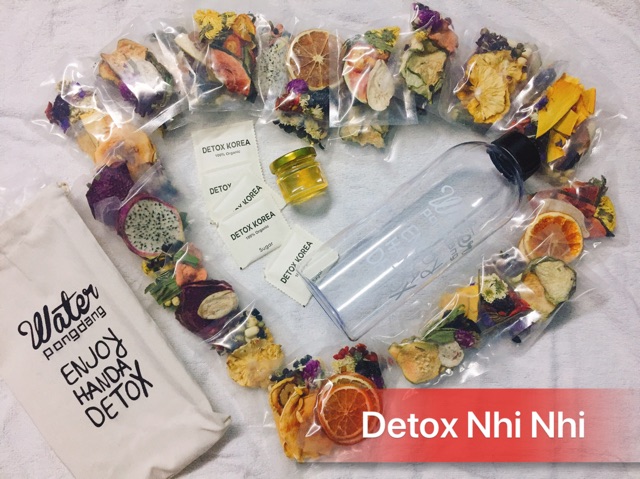 Trà Detox Hoa Quả Sấy Khô DETOX KOREA 30 Gói Kèm Bình