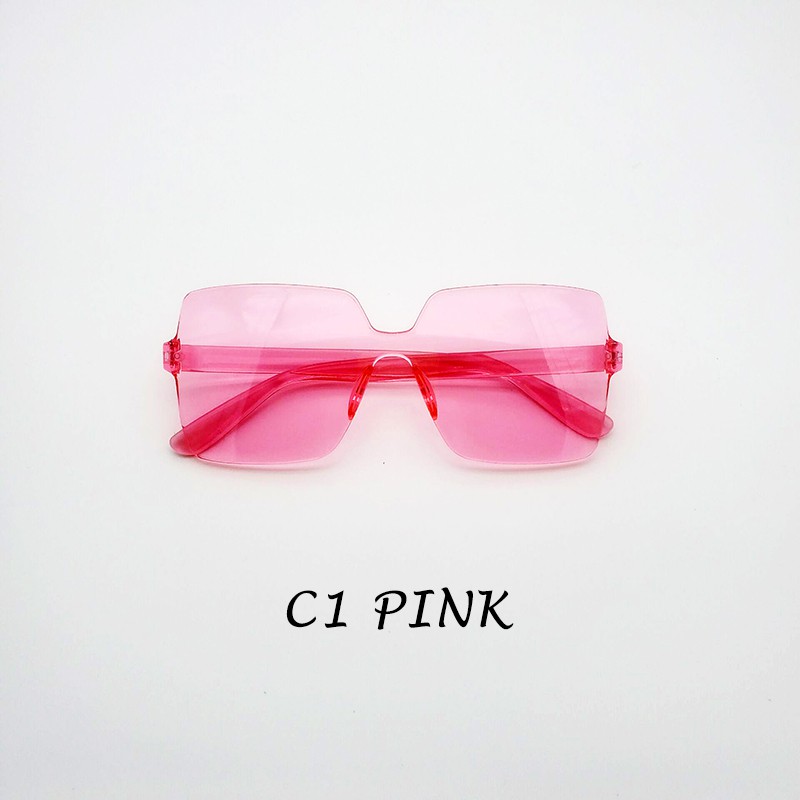 Kính Mát Gọng Vuông Màu Kẹo Thời Trang Cho Nam Và Nữ