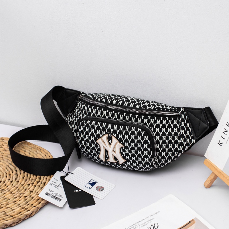Túi đeo chéo vai ngực / thắt lưng MLB thời trang phong cách thể thao yankee mới cho nam và nữ