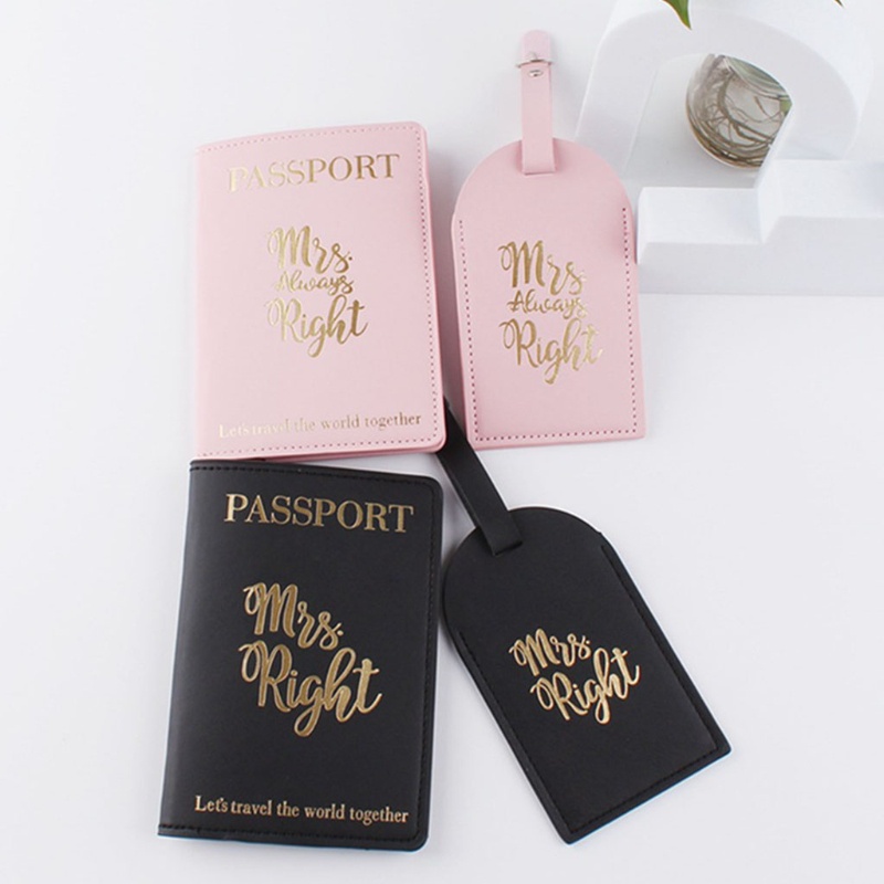 Set Thẻ Hành Lý In Chữ Mr Mrs Cho Cặp Đôi