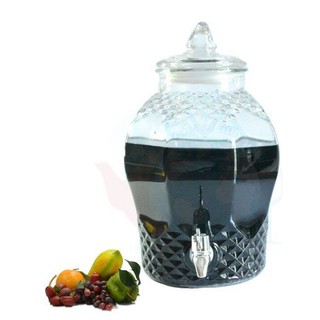 Bình ngâm rượu thủy tinh 8833 - 6 lít có van và không van