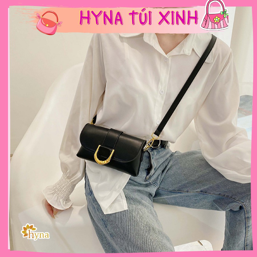 Túi Xách Nữ Khóa móng ngựa - dùng đeo chéo, đeo ngang bụng tiện lợi chất đẹp - Hyna TM23