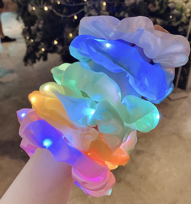 Dây buộc tóc có đèn led phát quang thời trang cho nữ