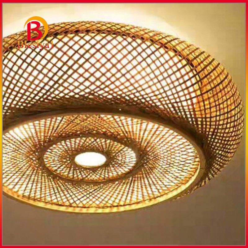 [BLESIYA1] Bamboo Lamp Shade Restaurants Ceiling Chandelier Lampshade for Home Decor