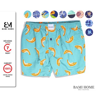 Quần short đùi mặc ngủ, mặc nhà BAMI HOME có túi tiện lợi đa dạng họa tiết QNCT1- 002