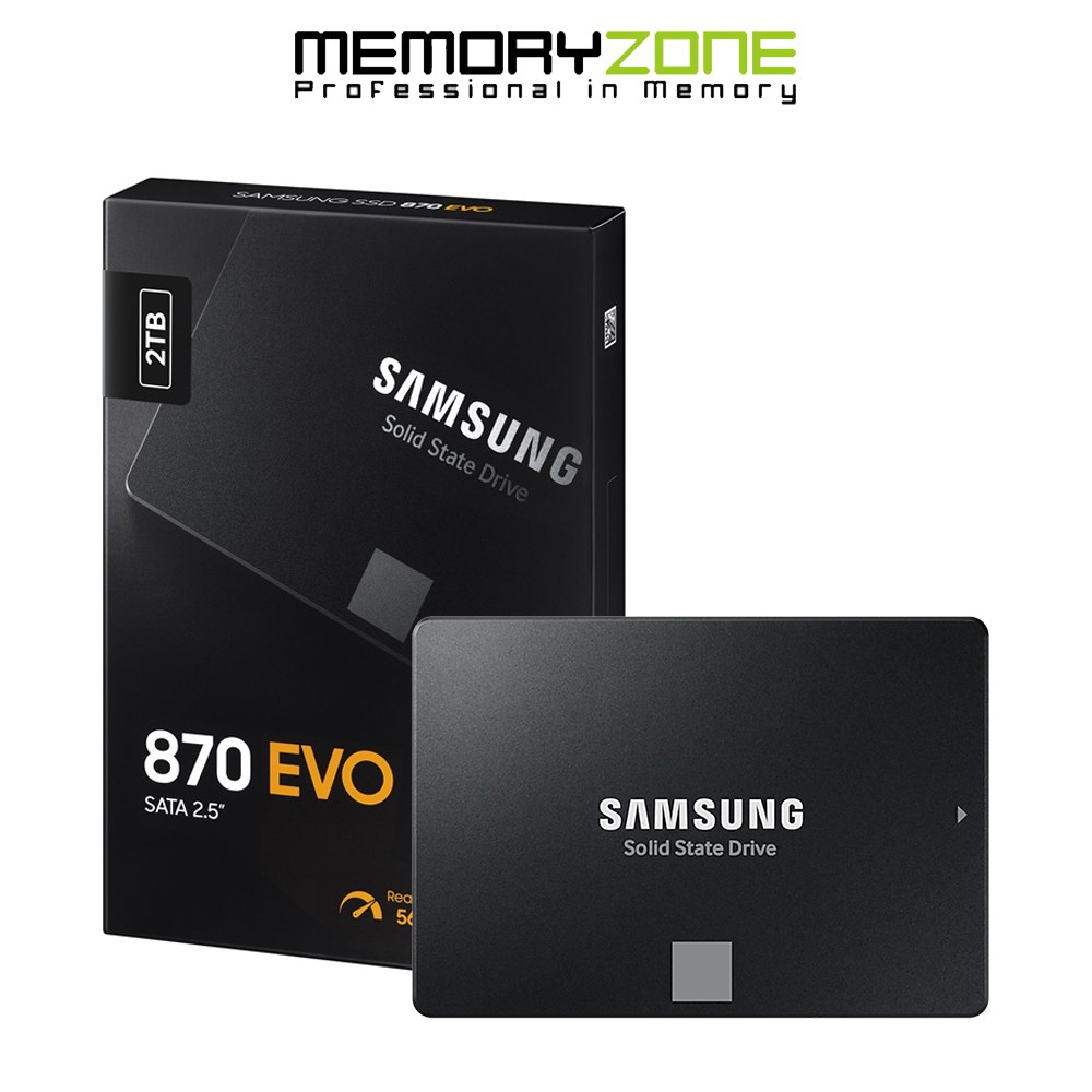 [Mã 255ELSALE giảm 7% đơn 300K] Ổ Cứng SSD Samsung 870 Evo 2TB 2.5-Inch SATA III MZ-77E2T0BW