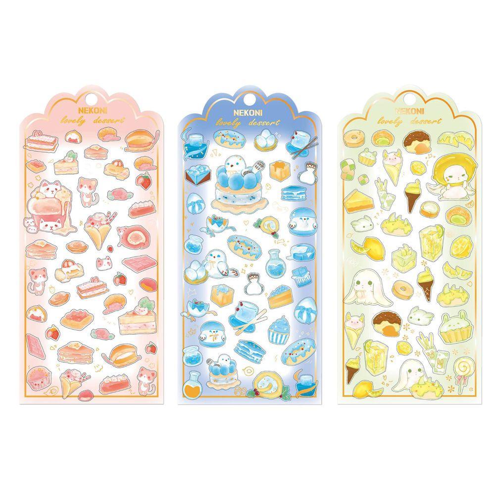 Miếng Dán Epoxy 3D Trang Trí Văn Phòng Phẩm|Miếng Dán Trang Trí Sổ Tay / Nhật Ký / Lập Kế Hoạch Tự Dính