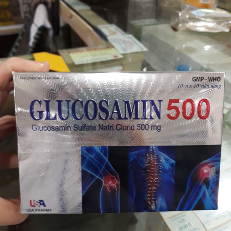 Viên xương khớp GLUCOSAMIN 500 - HỖ TRỢ TĂNG TIẾT DỊCH KHỚP
