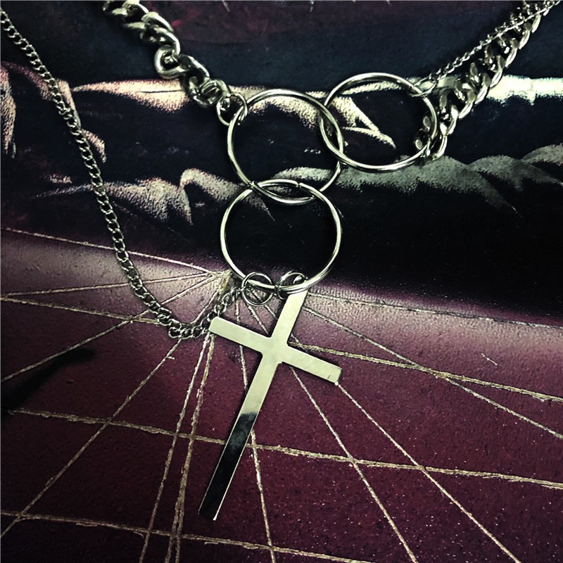 Vòng Cổ Mặt Chữ Thập Phong Cách Hip Hop Thời Trang Cho Nam Và Nữ