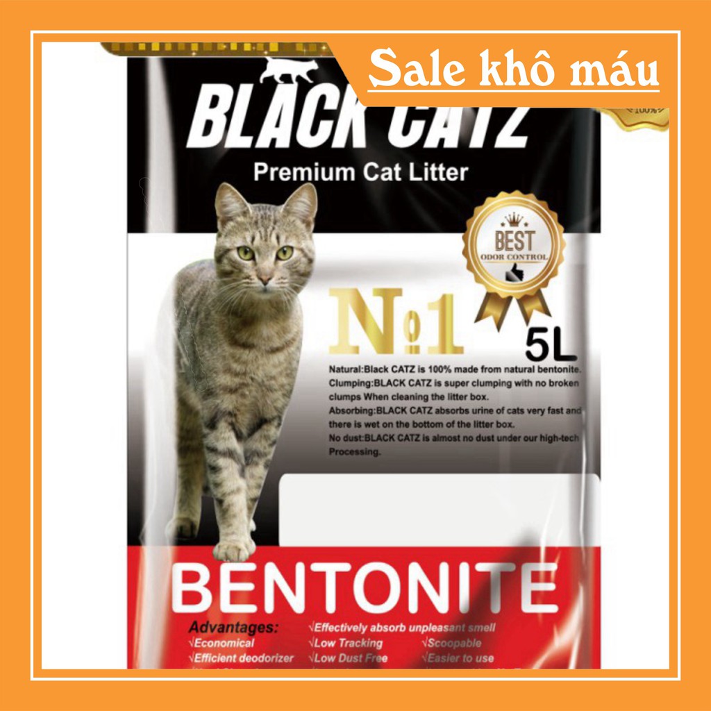 [FLASH SALE]  Cát vệ sinh cho mèo black 5 lít