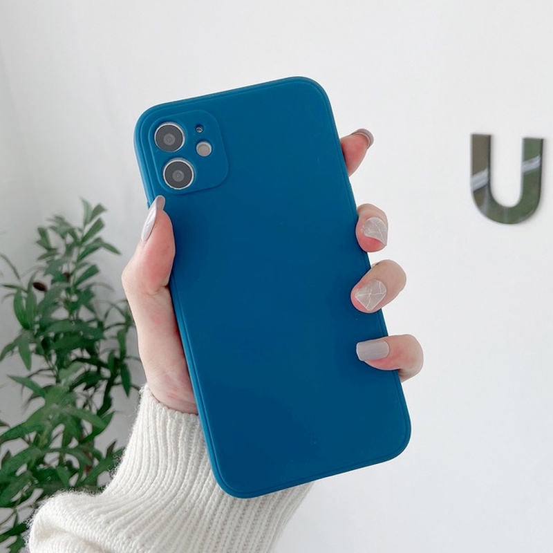 Ốp Điện Thoại Màu Trơn Bảo Vệ Camera Cho iphone X XS XR XSMAX 11 11ProMax