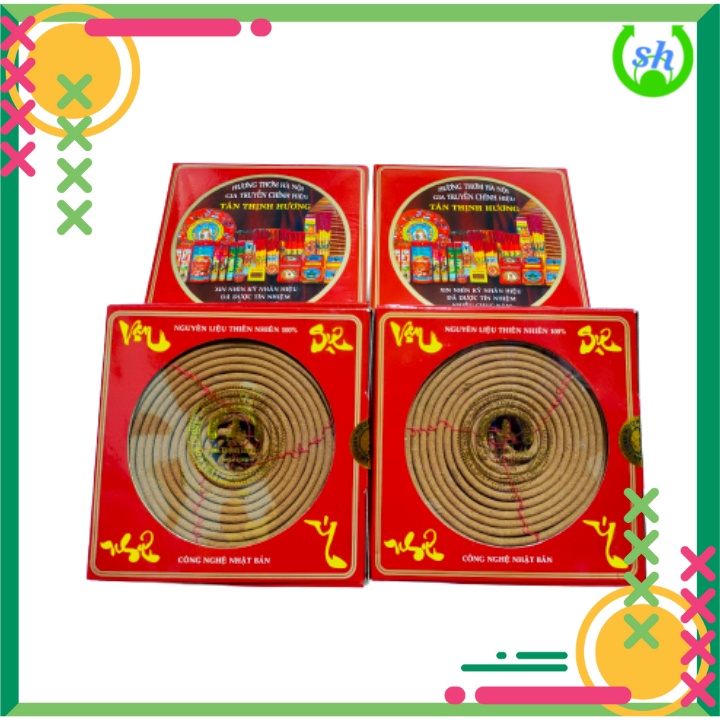 Nhang vòng trầm Hà Nội - 1 hộp - Tân Thịnh Hương - 100% an toàn