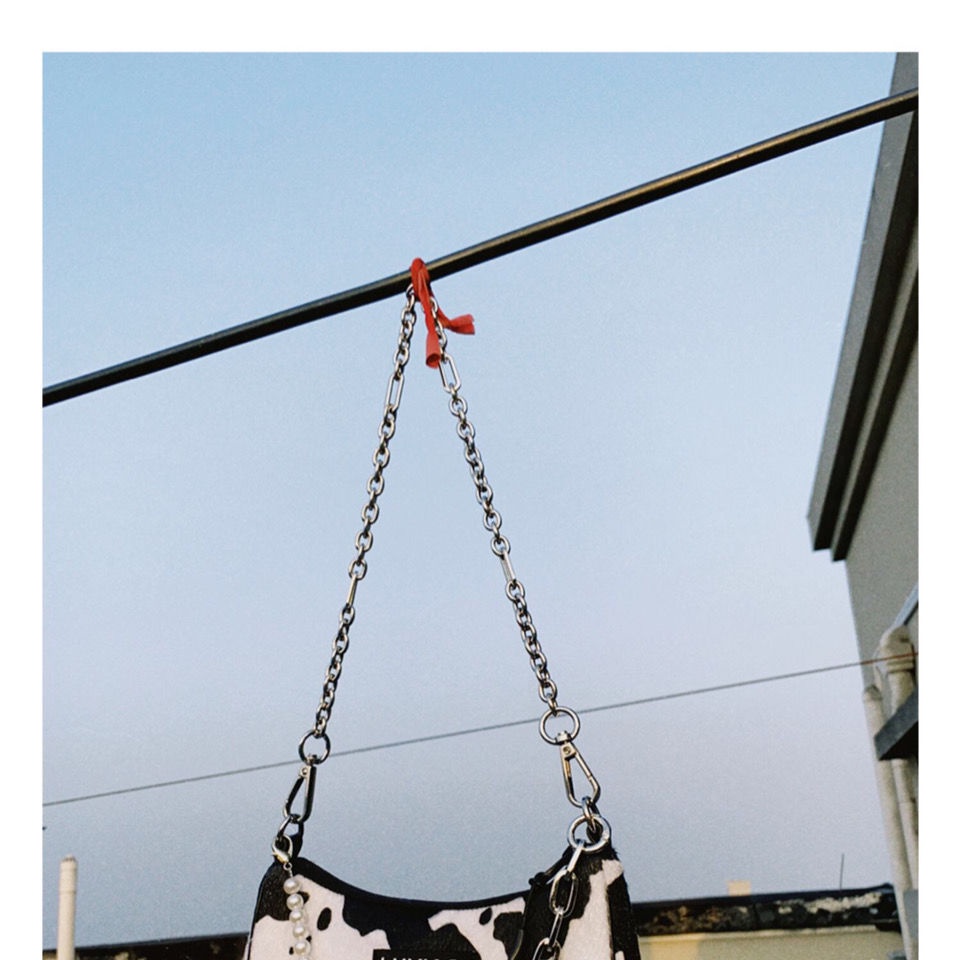 Túi Kẹp Nách Đựng Điện Thoại Màu Đen/Bạc 2022 Phong Cách Mới Thời Trang Dành Cho Nữ Y2k