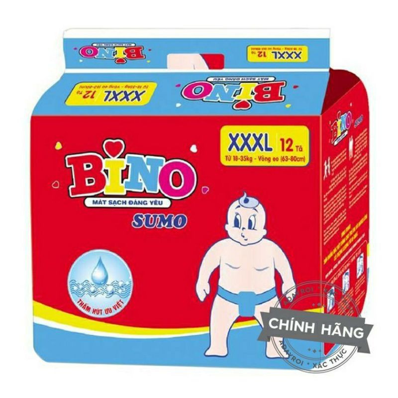 Tã dán Bino sumo XXXL 12