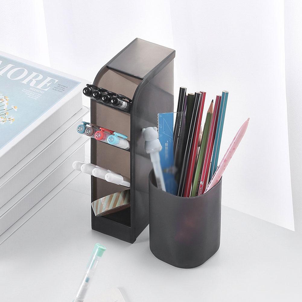 Hộp đựng bút bằng nhựa mờ đa dụng W8Y8