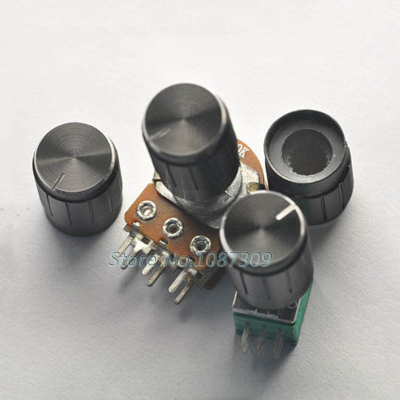 Nút vặn chiết áp bằng hợp kim nhôm chống trượt kích thước 15x17mm chuyên dụng cho wh148