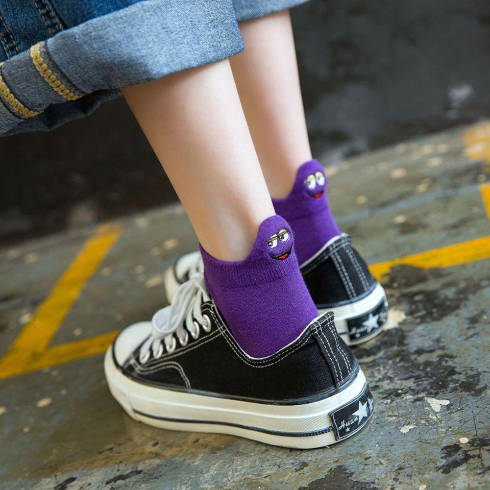 Vớ Cổ Thấp Thoáng Khí In Họa Tiết Hoạt Hình Dễ Thương Thời Trang Mùa