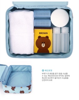 Túi đựng mỹ phẩm Brown {ORDER}