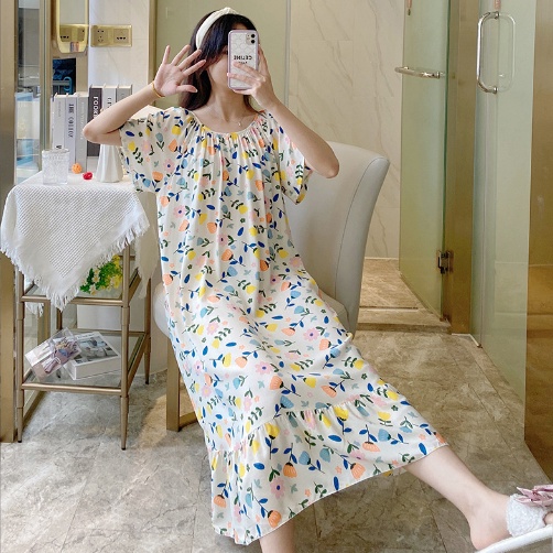 Váy lanh bầu siêu mát hàng đẹp - Đầm ngủ mặc ở nhà nữ cao cấp sau sinh cho con bú ti Bigsize thời trang mùa hè giá rẻ