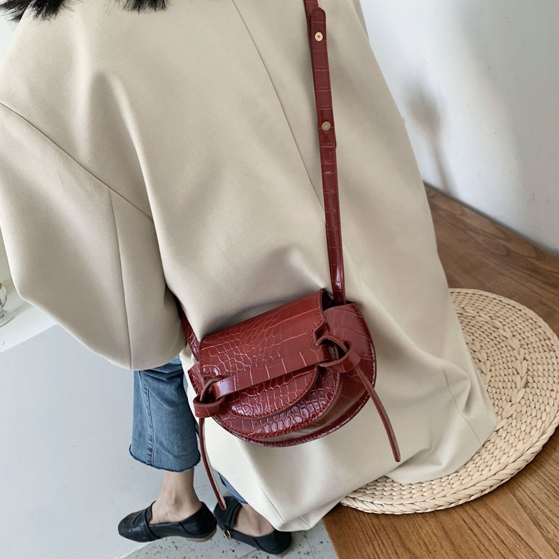 Túi Đeo Chéo Mini Giả Da Cá Sấu Thời Trang Hàn Quốc Cao Cấp Phong Cách Phương Tây Dành Cho Nữ