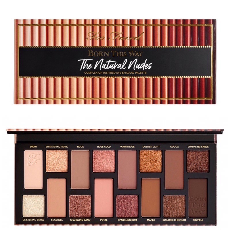 (Hàng Mới Về) Bảng Phấn Mắt Too Faced Born This Way Màu Nude Tự Nhiên