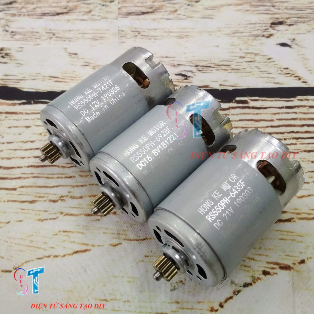 Motor 550 12 Răng Công Suất Cao Chuyên Cho Máy Khoan Pin 12V-16,8V-21V