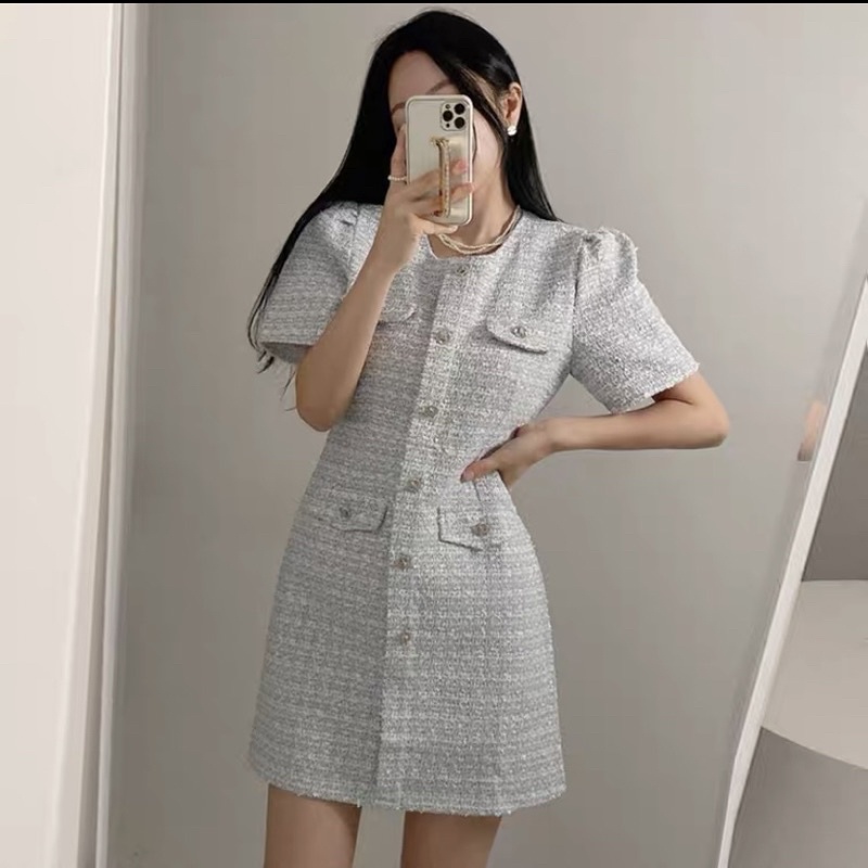 VÁY DẠ TWEET DÁNG NGẮN SANG CHẢNH