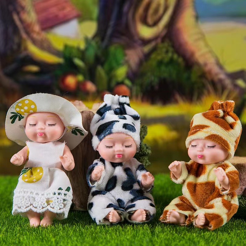 Búp Bê Em Bé Đang Ngủ Dễ Thương 11cm