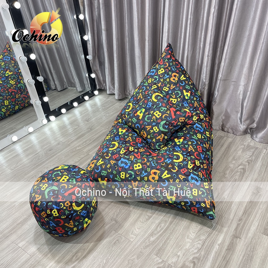 Ghế Hạt Xốp Thư Giãn Cao Cấp Dáng Thuyền Đủ 3 Món Đã Kèm Hạt Xốp (Ảnh Thật)