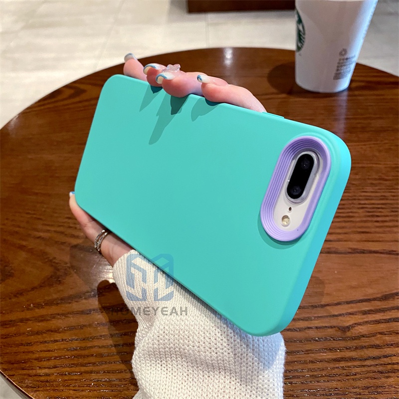 Ốp Điện Thoại Silicone Màu Macaron Chống Sốc ip8 Cho iPhone 6 6s 7 8 Plus X XR XS MAX SE 2020 2022