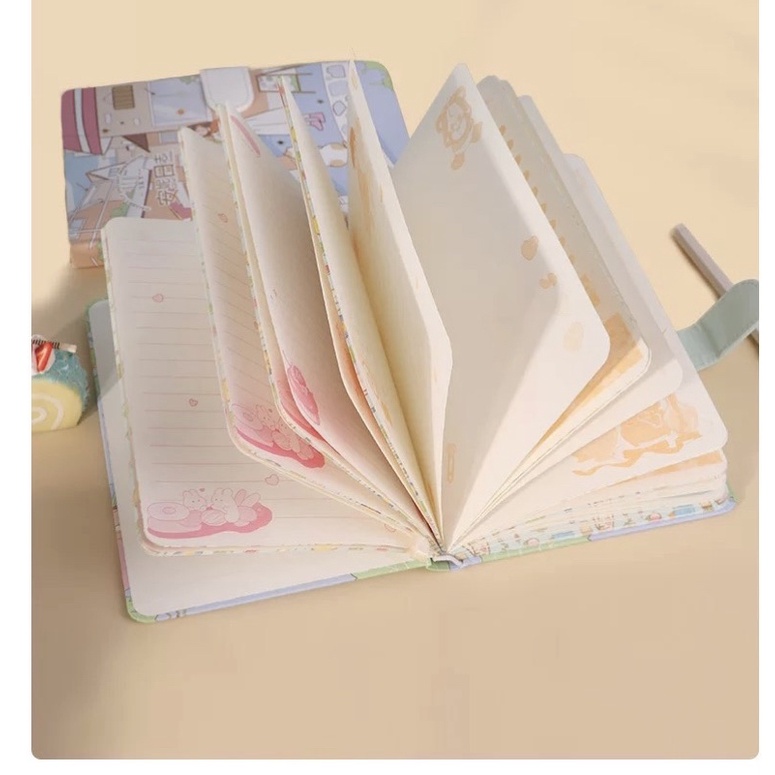 Sổ tay ghi chú hoạ tiết hoạt hình 128 trang